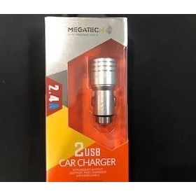 Megatech T-05M24 Gri Çelik 3.1A 2 USB Araç Şarj Cihazı