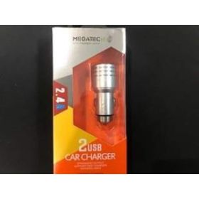 Megatech T-05M24 Gri Çelik 3.1A 2 USB Araç Şarj Cihazı