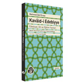 Mehmed Akif Ersoy Kavaid-i Edebiyye - Mehmet Akif Ersoy