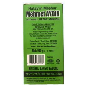 Mehmet Aydın 6x950 gr Zeytinyağlı Defne Sabunu