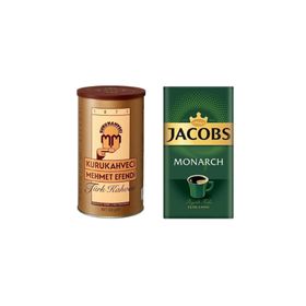 Mehmet Efendi Türk Kahvesi 500 gr + Jacobs Monarch 500 gr Filtre Kahve