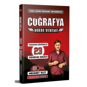 Mehmet Eğit 2022 KPSS Coğrafya 23 Bordo Deneme Çözümlü