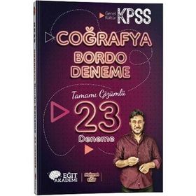Mehmet Eğit - KPSS Lisans Önlisans Ortaöğretim Coğrafya Bordo 23 Deneme