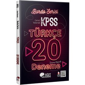 Mehmet Eğit Yayınları 2023 KPSS Türkçe Tamamı Çözümlü 20 Bordo Deneme Sınavı