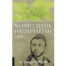 Mehmet Tevfik Hazine-i Letaif Cengiz Gökşen