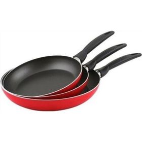 Mehtap 3'lü Bordo 18+22+26 cm Teflon Tava Seti