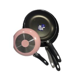 Mehtap 3'lü Pembe 18+22+26 cm Teflon Tava Seti