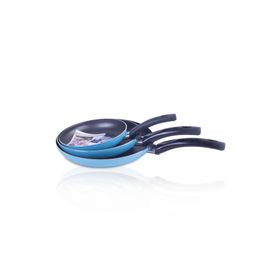 Mehtap 3'lü Turkuaz 18+22+26 cm Teflon Tava Seti