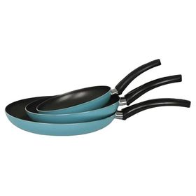 Mehtap 3'lü Turkuaz 18+22+26 cm Teflon Tava Seti
