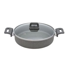 Mehtap Gri 28 cm Granit Karnıyarık Tenceresi