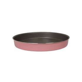 Mehtap Pembe 34 cm Granit Yuvarlak Tepsi