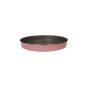 Mehtap Pembe 34 cm Granit Yuvarlak Tepsi