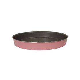 Mehtap Pembe 34 cm Granit Yuvarlak Tepsi