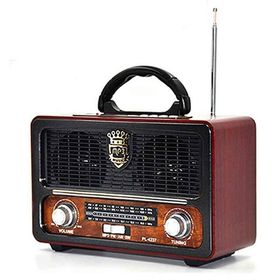 Meier M-111BT Ahşap Vintage Bluetootlu Nostaljik Radyo