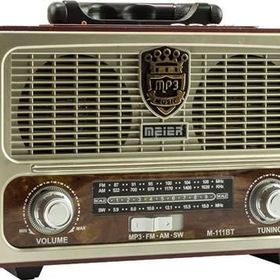 Meier M-111BT Beyaz Nostaljik Retro Radyo