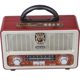 Meier M-111BT Beyaz Nostaljik Retro Radyo
