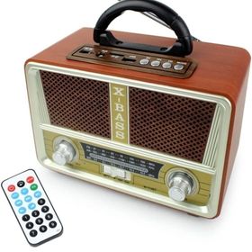 Meier M-112BT Açık Bej Nostaljik Radyo Bluetooth Hoparlör