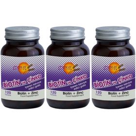 Meka Nutrition Biotin Zinc 3x120 Tablet Takviye Edici Gıda