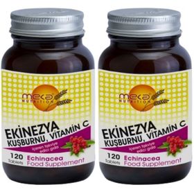 Meka Nutrition Ekinezya Kuşburnu Vitamin C 2x120 Tablet