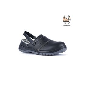 Mekap 210-03 S1 Slipper Siyah Sandalet Iş Güvenlik Ayakkabısı