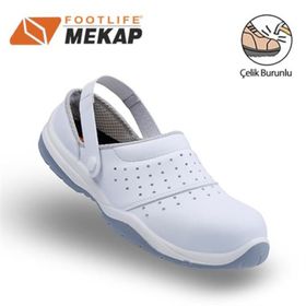 Mekap 210 Beyaz Çelik Burunlu İş Ayakkabısı