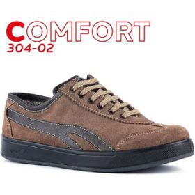 Mekap Comfort 304-02 Kahve Deri Sportif Hafif Iş Ayakkabısı
