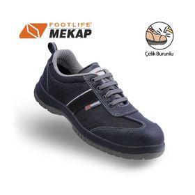 Mekap Jeriko 232R Siyah Anoraklı Çelik Burunlu Ayakkabı