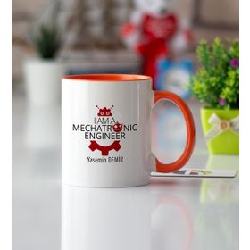 Mekatronik Mühendisi Turuncu Kupa Bardak