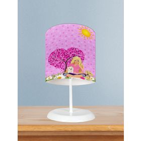 Mekta Home Barbie ve Kalp Desenli Bebek Odası Abajur