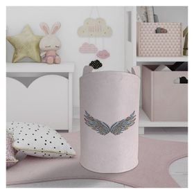 Mekta Home Büyük Renkli Kanat Desenli Bebek ve Çocuk Odası Oyuncak Sepeti