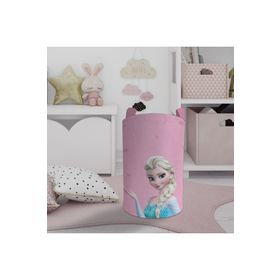 Mekta Home Elsa Desenli Pembe Bebek ve Çocuk Odası Oyuncak Sepeti