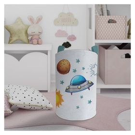Mekta Home Gezegen ve Space X Desenli Bebek ve Çocuk Odası Oyuncak Sepeti