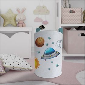 Mekta Home Gezegen ve Space X Desenli Bebek ve Çocuk Odası Oyuncak Sepeti