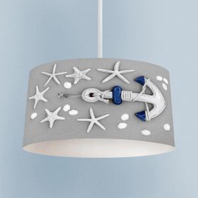 Mekta Home Gri Çapa Desenli Avize