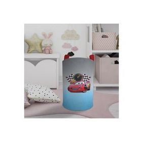 Mekta Home Gri Mavi McQueen Desenli Bebek ve Çocuk Odası Oyuncak Sepeti