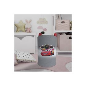 Mekta Home Gri Mcqueen Desenli Bebek ve Çocuk Odası Oyuncak Sepeti