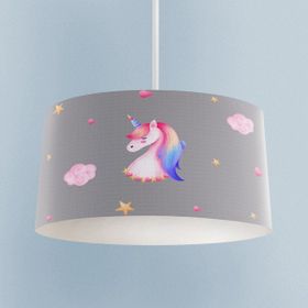 Mekta Home Gri Zemin Unicorn Avize