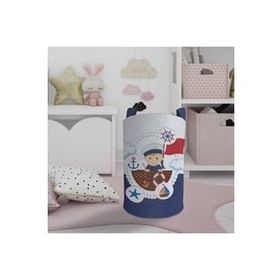 Mekta Home Küçük Denizci Kaptan Desenli Bebek ve Çocuk Odası Oyuncak Sepeti