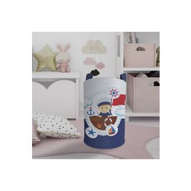 Mekta Home Küçük Denizci Kaptan Desenli Bebek ve Çocuk Odası Oyuncak Sepeti