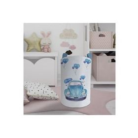 Mekta Home Mavi Vosvos Desenli Bebek ve Çocuk Odası Oyuncak Sepeti