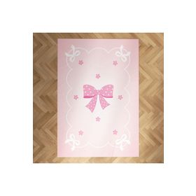 Mekta Home MKTH-237 Pembe Papyon Çocuk ve Bebek Odası Halısı