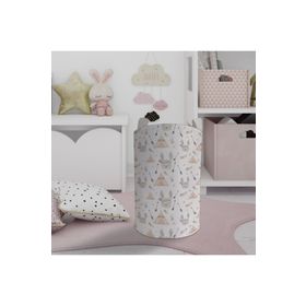 Mekta Home MKTOS-045 Sevimli Kamp Desenli Oyuncak ve Çamaşır Sepeti
