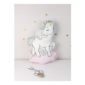 Mekta Home MKTUA-022 Unicorn Pofuduk Dekoratif Uyku Arkadaşı Yastığı ve Kırlent