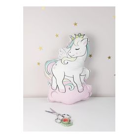Mekta Home MKTUA-022 Unicorn Pofuduk Dekoratif Uyku Arkadaşı Yastığı ve Kırlent