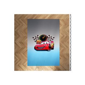Mekta Home MKTYH-013 Bebek ve Çocuk Odası Şimşek Mcqueen Deseni Halı