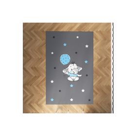 Mekta Home MKTYH-014 Bebek ve Çocuk Odası Sevimli Fil Deseni Halı