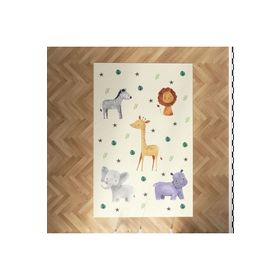 Mekta Home MKTYH-020 Bebek ve Çocuk Odası Safari Desenli Halı