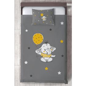 Mekta Home MKTYO-123 Çocuk Odası Sevimli Fil Yatak Örtüsü