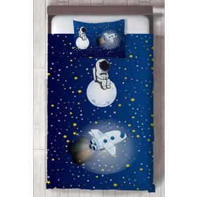 Mekta Home MKTYO-151 Çocuk Odası Uzay Gemisi ve Astronot Yatak Örtüsü