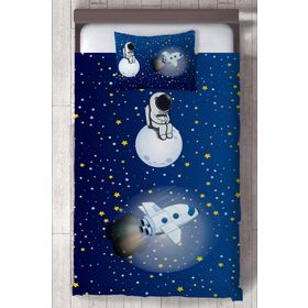 Mekta Home MKTYO-151 Çocuk Odası Uzay Gemisi ve Astronot Yatak Örtüsü